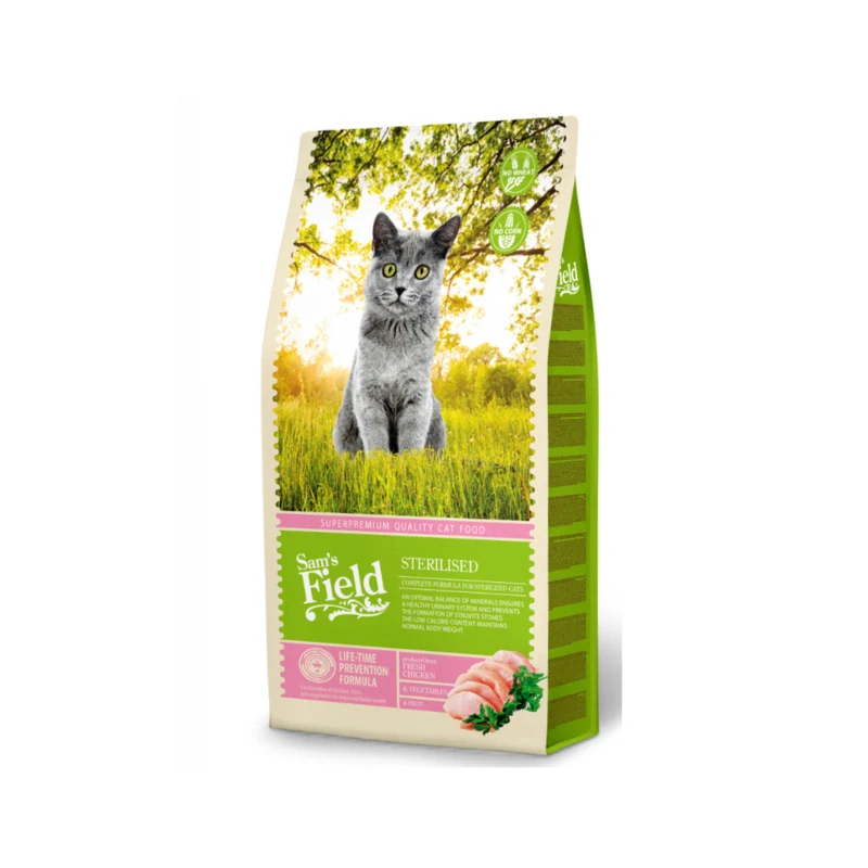 Sams Field Cat Sterilised, superprémiové granule 7,5 kg (Sam's Field)