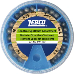 Zebco sada Leadfree Splittshot Assortment, 44ks