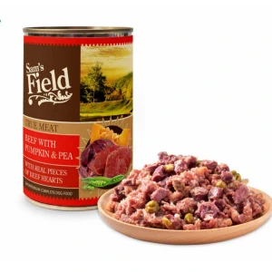 Sam's Field True Beef Meat with Pumpkin & Pea, superprémiová konzerva, 400 g (Sams Field)