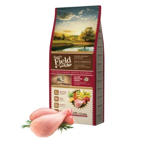 Sam's Field Low Grain Adult Medium Chicken & Potato, superprémiové granule, 13 kg (Sams Field bez pšenice)