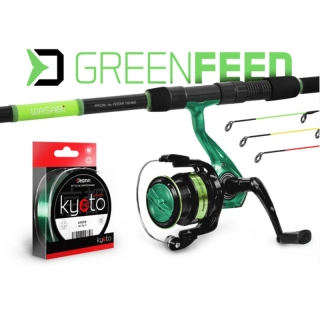 Feedrový set Delphin GreenFEED 330cm/100g + 3T + 0,261mm