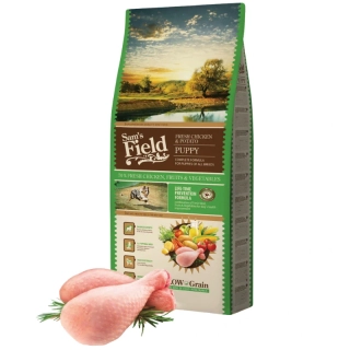 Sam's Field Low Grain Puppy Chicken & Potato, superprémiové granule, 13 kg (Sams Field bez pšenice)