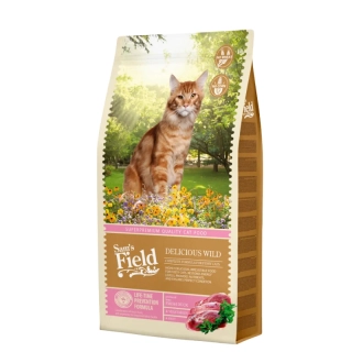 Sams Field Cat Delicious Wild, superprémiové granule s divočinou 7,5 kg (Sam's Field)