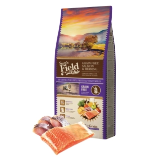 Sams Field Grain Free Salmon & Herring, superprémiové granule 13 kg (Sam's Field)