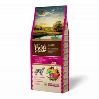 Sam's Field Low Grain Adult Large Lamb - Free Range, superprémiove granule pre dospelých psov veľkých a obrích plemien s jahňacím z voľného chovu, 13 kg (Sams Field bez pšenice)
