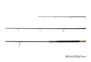 Delphin RIVER Trophy NXT + 4 špičky 3,6 m 200 g 3 diely